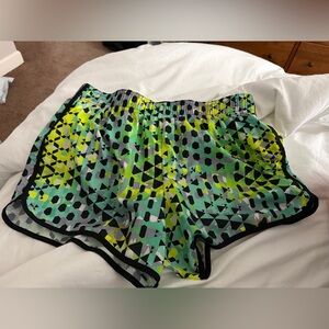 Vibrant Geometric Women's Athletic Shorts